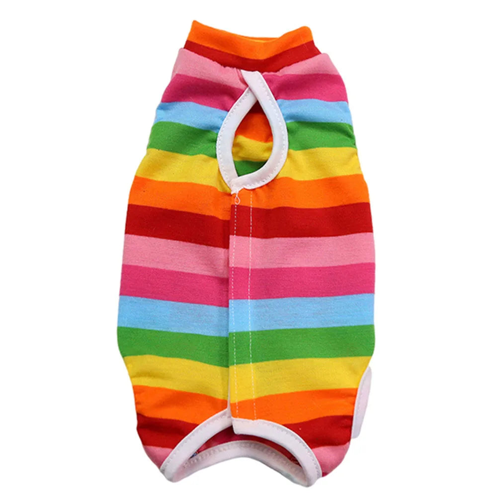 Cat Dog Anti-Licking Vest Pet Care Clothing Kitten Weaning Sterilization Suit High Elastic Surgery after Recovery Care Clothing