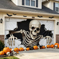 7 X 16 Ft Halloween Garage Door Cover Halloween Decorations Outdoor Hanging Banner Garage Buddy Backdrop for Home Wall Decor Holiday Spooky Party Photo Backgrounds Window Decoration