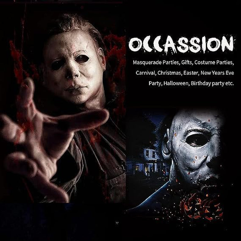Michael Myers Mask, Halloween Horror Masquerade Cosplay Party Mask, Michael Myers Costume Scary Cosplay