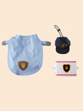 Pet Costume Fashion Courier Style Clothes Halloween Suit with a Hat Costume Apparel for Dog