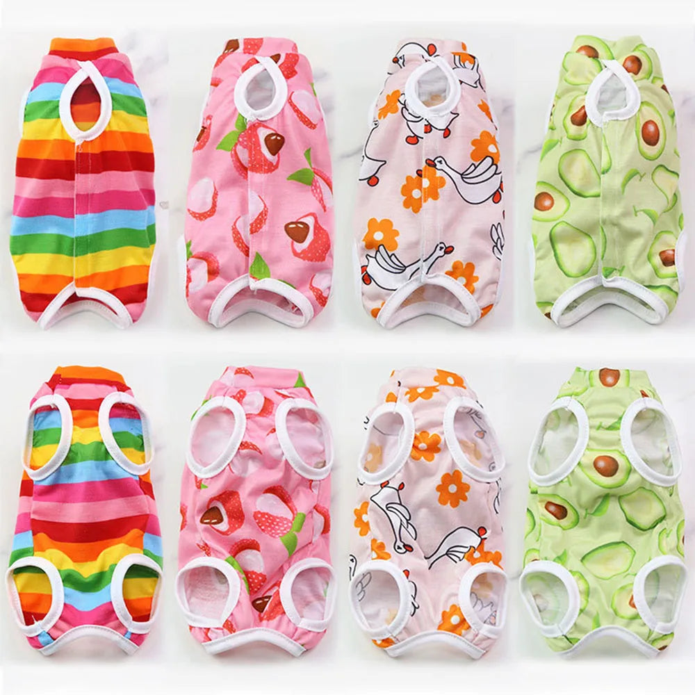 Cat Dog Anti-Licking Vest Pet Care Clothing Kitten Weaning Sterilization Suit High Elastic Surgery after Recovery Care Clothing