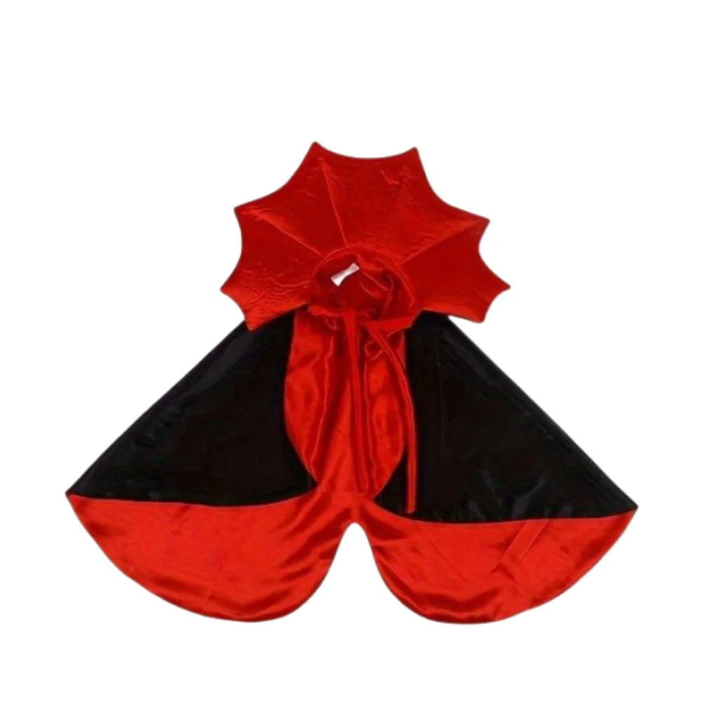 1/3Pcs Halloween Cat Costume Cape with Collar Vampire Pet Apparel All-Season Wear Festive Party Accessory for Cats & Small Dogs