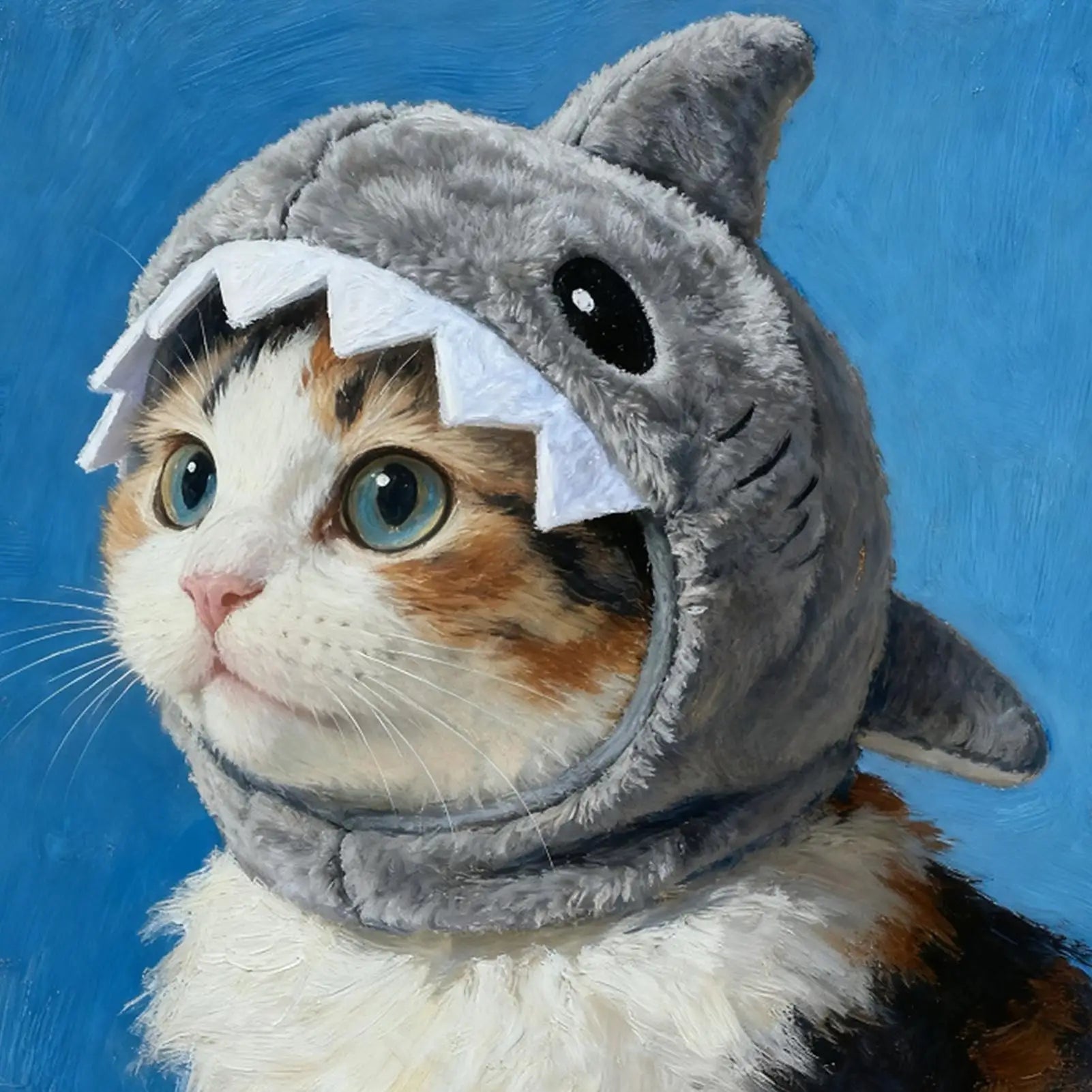 Shark Plush Pet Hat Costume Cute Animal Headwear for Kittens Dogs Adjustable Festival Party Cosplay Dress up Accessories