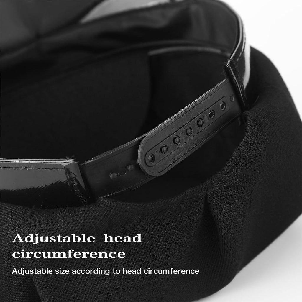 Police Costume Accessories Adjustable Cop Hat for Adult Kids Police Officer Theater Dress up Theme Party Halloween Costume Accessories