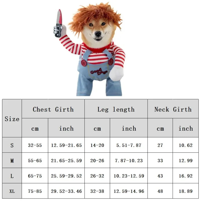 Funny Pet Dog Clothes Dog Cosplay for Dogs Halloween Dog Costumes Christmas Dog Accessories Festival Party Outfit Pet Dog Dress