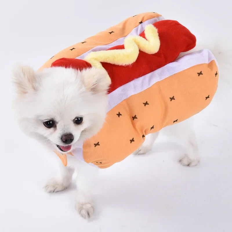 Funny Halloween Dog Costume for Small Medium Dogs Cats Adjustable Puppy Cosplay Party French Bulldog Chihuahua Pet Clothing