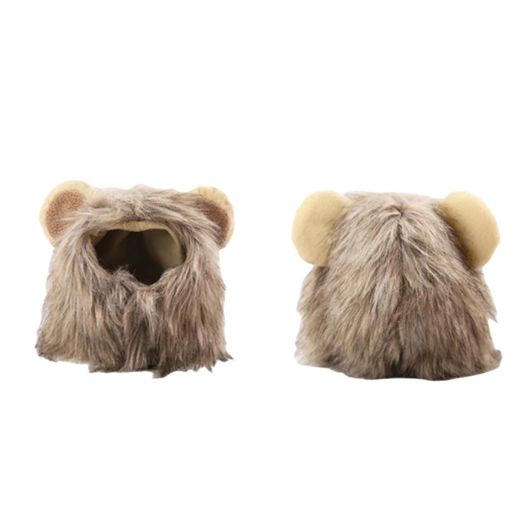 Lion Mane Wig for Dog Cat Costume Pet Washable Comfortable Fancy Lion Hair Cat Clothes Dress for Halloween Easter Festival Party