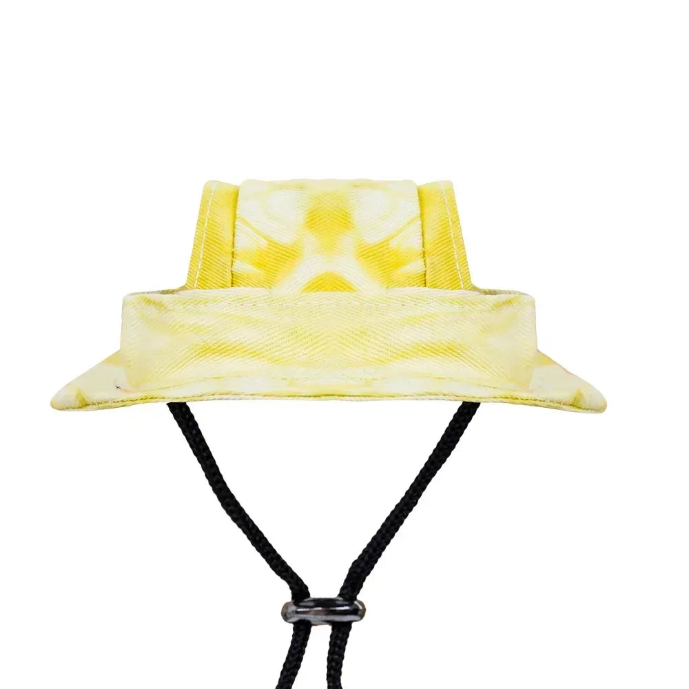 Small Dog Cat Hats Cat Cowboy Hat with Ear Holes Tiny Pet Birthday Party Costume Cat Headwear Puppy Dog Kitten Hat Chihuahua Cap