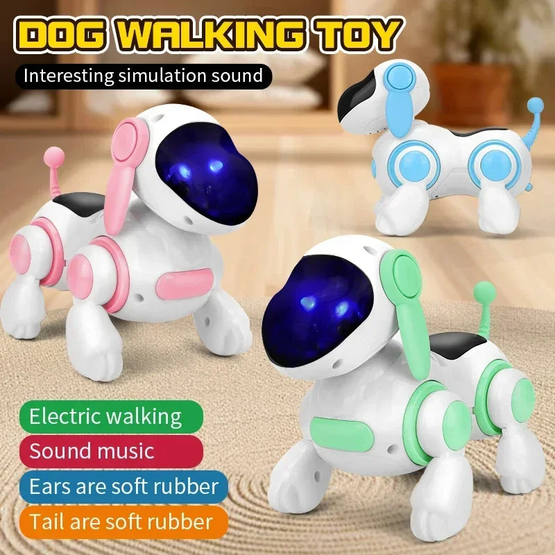 Robot Electronic Dog Robot Dog Stunt Walking Dancing Toy Intelligent Touch Remote Control Electric Pet for Children'S Toys