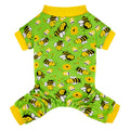 "Funny Bee Dog Pajamas - Soft Stretchy Onesie for Chihuahua Yorkie, Cozy Winter Pjs with Feet, Perfect for Small Dogs