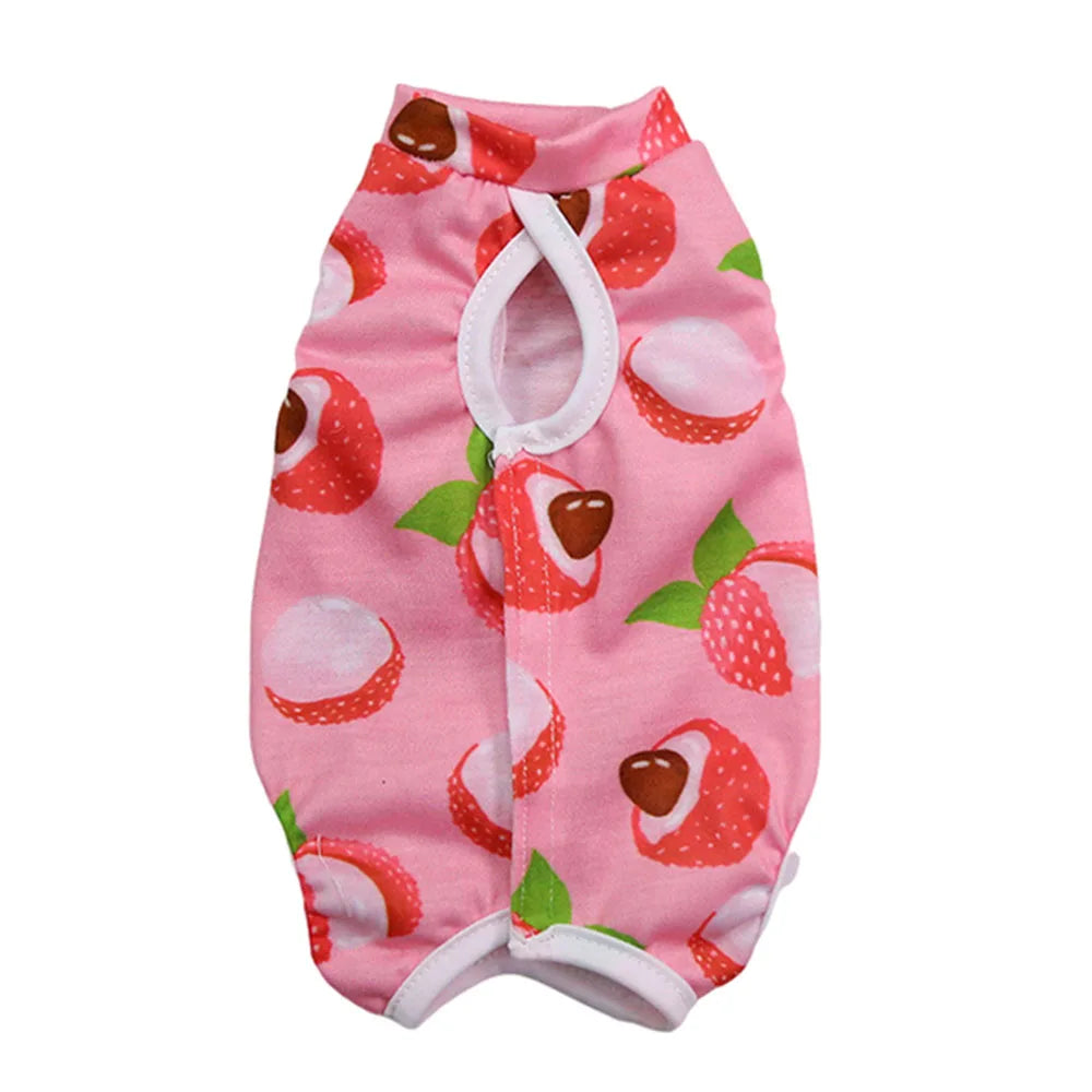 Cat Dog Anti-Licking Vest Pet Care Clothing Kitten Weaning Sterilization Suit High Elastic Surgery after Recovery Care Clothing
