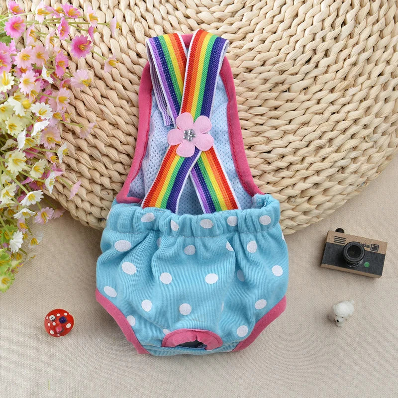 Cat Dog Female Panties Denim Strap Pet Shorts for Small Dogs Cats Kitten Puppy Underclothe Anti-Harassment Safety Panties